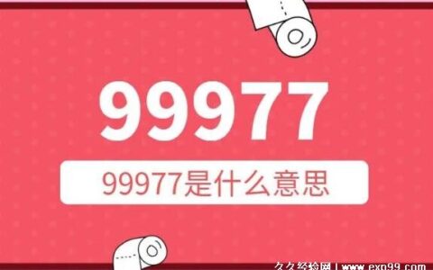 抖音网络用语99977是什么意思