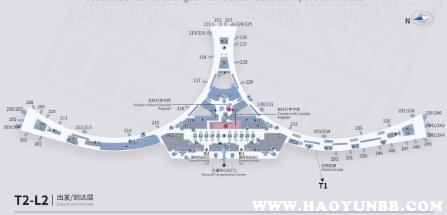 成都天府机场t2登机口分布图